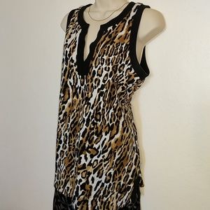 Cheetah animal print tank